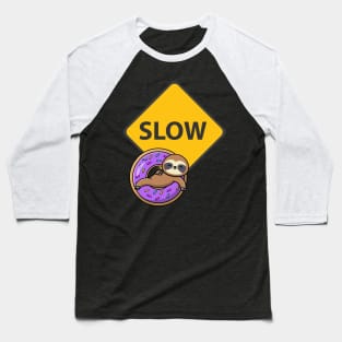 Donut Sloth Baseball T-Shirt